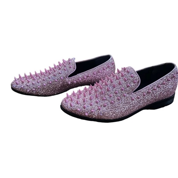 Enzo Romeo SPK09 Men's Vintage Spike Dress Loafers Slip On Tuxedo Dre - Picture 2 of 8